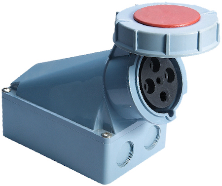 ps-1442-125-380 Розетка стационарная наружная 1442 3Р+РЕ 125А 380В IP67 EKF PROxima