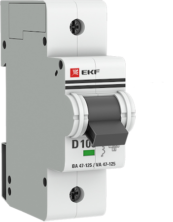 mcb47125-1-100D Автоматический выключатель 1P 100А (D) 15кА ВА 47-125 EKF PROxima