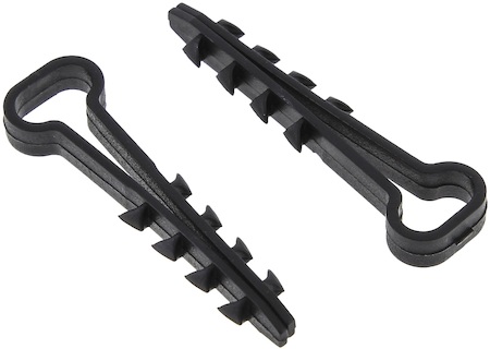 plc-cd1-6x12b Дюбель-хомут (6х12 мм) для плоского кабеля черный (100 шт.) EKF PROxima