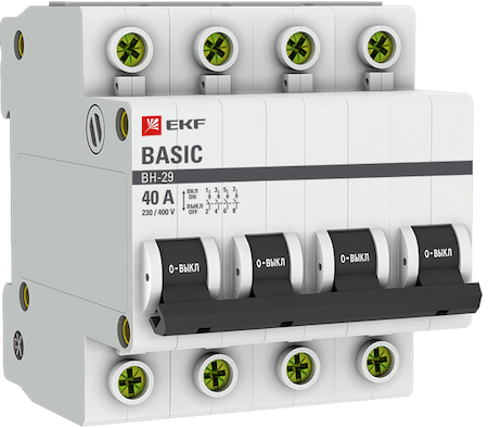 SL29-4-40-bas Выключатель нагрузки 4P 40А ВН-29 EKF Basic