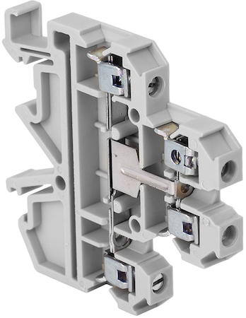 Фото EKF plc-jxb-2-4/35L-gy Колодка клеммная двойная JXB-4/35 тип L серая PROxima