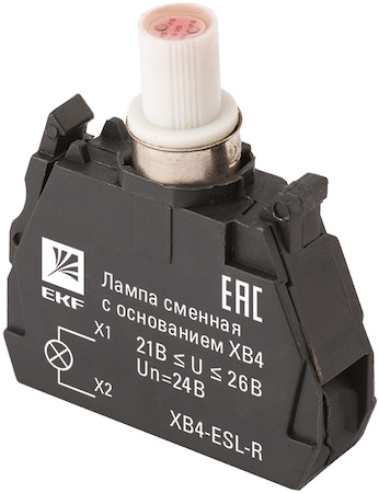 XB4-ESL-R Лампа сменная c основанием XB4 красная 24В EKF PROxima