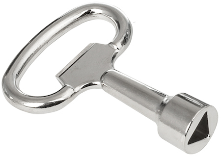 Фото EKF key-3 Ключ для замка треугольник (для замков IP54) PROxima