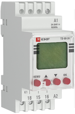 te-80-24 Таймер электронный ТЭ-80 24-230В EKF PROxima