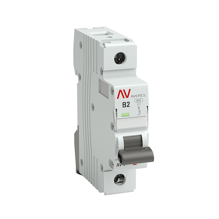 mcb10-1-02B-av Выключатель автоматический AV-10 1P  2A (B) 10kA EKF AVERES