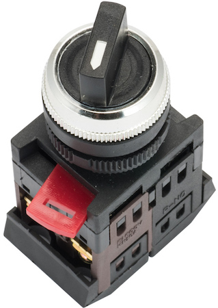 psw-ac-2p Переключатель  АС-22 2P черный NO+NC EKF EKF PROxima