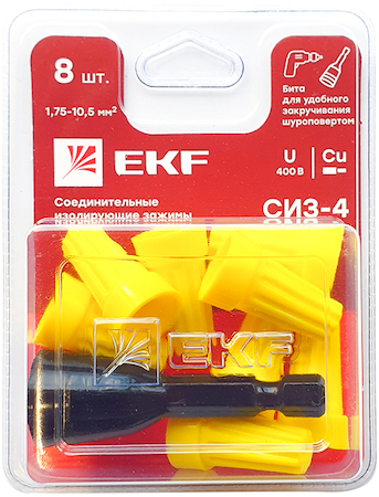 plc-cc-6-b СИЗ-4 (1,75-10,5мм2) блистер (8шт.) EKF