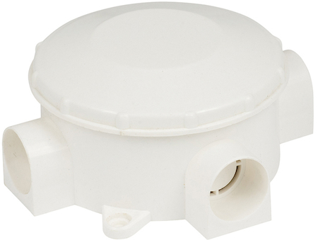 plc-kmr-040-040 Коробка распаячная КМР-040-040 трехрожковая белая (70х35) EKF PROxima