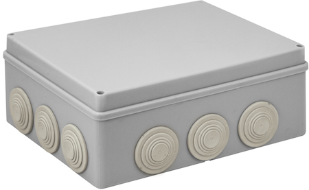 plc-kmr-050-043 Коробка распаячная КМР-050-043 пылевлагозащитная, 12 мембранных вводов, уплотнительный шнур (240х190х90) EKF PROxima