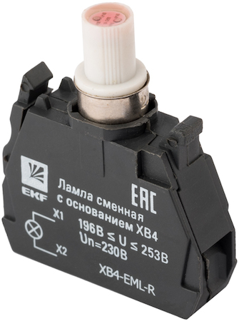 XB4-EML-R Лампа сменная c основанием XB4 красная 230В EKF PROxima