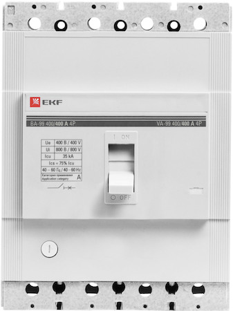 mccb99-400-400-4P Выключатель автоматический ВА-99  400/400А 4P 35кА EKF