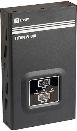 Фото EKF stab-w-500 Стабилизатор напряжения настенный TITAN W-500 PROxima