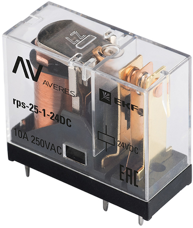 rps-25-1-24DC РП slim 25/1 10A 24В DC EKF AVERES
