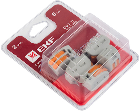 EKF plc-smk-412b Клемма СМК 222-412 блистер (5шт)