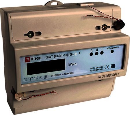 30103P Счетчик электрической энергии СКАТ 301Э/1 - 10(100) Ш Р EKF PROxima