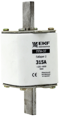 fus-37/400 Плавкая вставка ППН-37 400/400А габарит 2 EKF PROxima