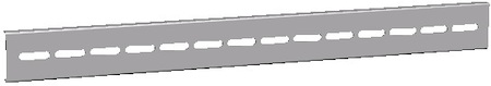 mb15-05-02 Рейка монтажная (50x510) перфорированная к ВРУ Unit (Вх600хГ) EKF PROxima