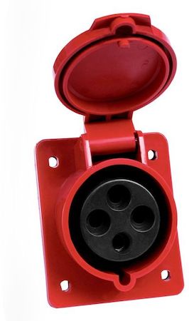 ps-414-16-380 Розетка стационарная внутренняя 414 3Р+РЕ 16А 380В IP44 EKF PROxima