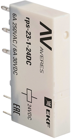 rps-23-1-24DC РП slim 23/1 6A 24В DC EKF AVERES