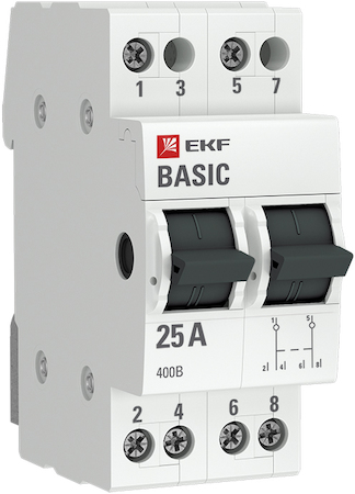 tps-2-25 Трехпозиционный переключатель 2P 25А EKF Basic
