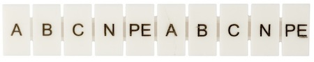 zb-st-2.5-A-PE Маркеры для JXB-ST 2,5 с символами "A, B, C, N, PE" (10 шт.) EKF PROxima