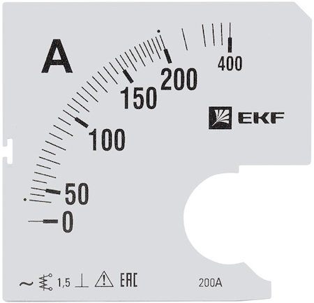 s-a961-200 Шкала сменная для A961 200/5А-1,5 EKF PROxima