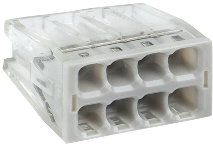 plc-smk-2273-248 Строительно-монтажная клемма СМК 2273-248 (с пастой) 8 отверстий 0,5-2.5мм2 (50шт.) EKF PROxima