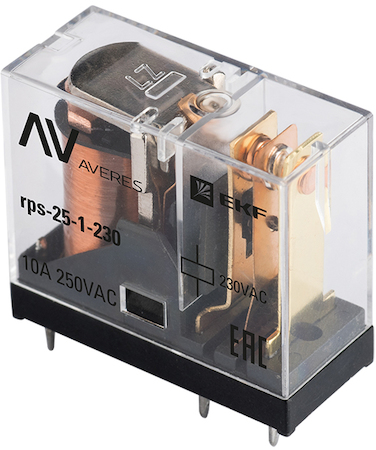 rps-25-1-230 РП slim 25/1 10A 230В AC EKF AVERES