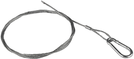 trk-1 Трос стальной с карабином L=1м (2мм) EKF