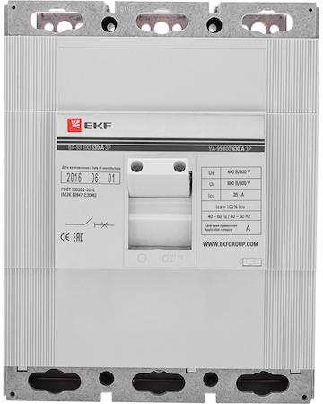 mccb99-800-400 Выключатель автоматический ВА-99  800/ 400А 3P 35кА EKF PROxima