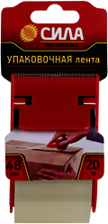 ERA C0044581 TPA72-00 СИЛА Упаковочная лента 48мм*20м*50мкр с дисп. (прозрачная) (24/72/2160)