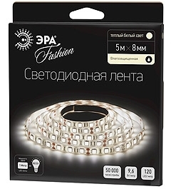 ERA C0043037 5055398613672 Светодиодные ле ЭРА LS3528-120LED-IP65-WW-5m