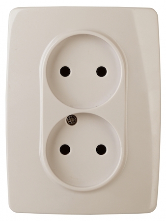 ERA Б0031239 12-2107-02 Эл/ус ЭРА Розетка 2X2P, 16A-250В, IP20, Эра12, слоновая кость