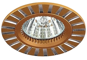 ERA C0043809 KL30 AL/GD Светильник ЭРА алюминиевый MR16,12V/220V, 50W золото/серебро (10/50/1750)