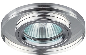 ERA C0043735 DK7 CH/WH Светильник ЭРА декор стекло круглое хром/зеркальный