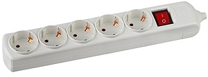 ERA C0045326 K-5es ЭРА Колодка 5гн, зазeмл, выкл
