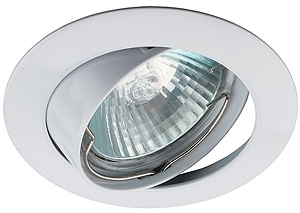 ERA C0043658 KL1A WH Светильник ЭРА литой простой пов. MR16,12V/220V, 50W белый