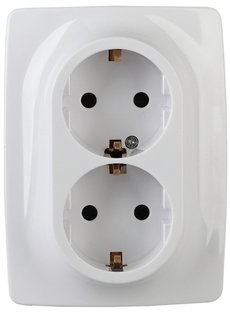 ERA Б0031228 12-2106-01 Эл/ус ЭРА Розетка 2X2P+E Schuko, 16A-250В, IP20, Эра12, белый