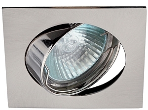 ERA C0043662 KL2A SN Светильник ЭРА литой квадрат пов. MR16,12V/220V, 50W 50W сатин никель