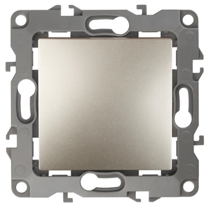 ERA Б0014630 12-1001-04 Эл/ус ЭРА Выключатель, 10АХ-250В, IP20, без м.лапок, Эра12, шампань
