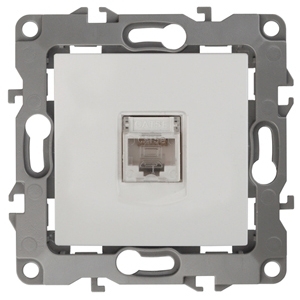 ERA Б0014724 12-3107-02 Эл/ус ЭРА Розетка информационная RJ45, IP20, Эра12, слоновая кость