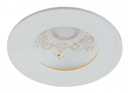 ERA Б0030393 DK LED 11-6 GD Светильник ЭРА светодиодный круглый "даунлайт с рисунком" 6W 4000K
