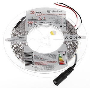 ERA Б0002328 5055398635339 Светодиодные ле ЭРА LS3528-120LED-IP20-WW-eco-3m