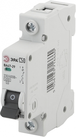 ERA Б0031929 NO-902-107  Автоматические  ЭРА NO-902-107 ВА47-29 1P 50А кривая C