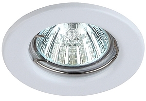 ERA C0043797 ST1 WH Светильник ЭРА штампованный MR16,12V/220V, 50W белый