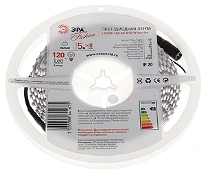 ERA Б0002337 5055398641675 Светодиодные ле ЭРА LS3528-120LED-IP20-W-eco-5m