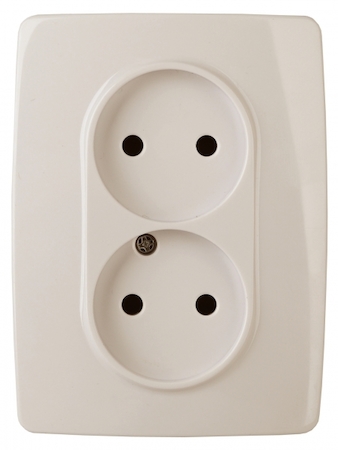 ERA Б0031249 12-2117-02 Эл/ус ЭРА Розетка 2X2P, 16A-250В, IP20, винт, Эра12, слоновая кость