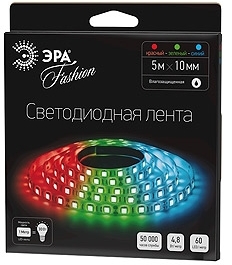 ERA C0043032 5055398622148 Светодиодные ле ЭРА LS3528-60LED-IP65-RGB-5m