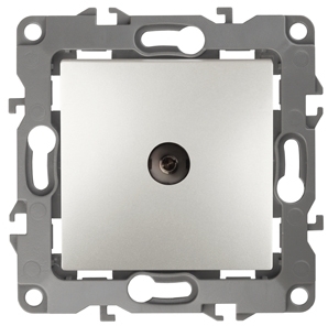 ERA Б0027440 12-3102-15 Эл/ус ЭРА Розетка TV проходная, IP20, Эра12, перламутр