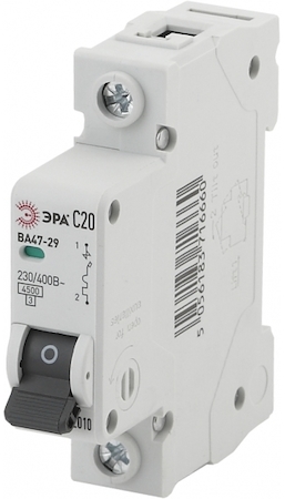 ERA Б0031923 NO-902-101 Автоматические  ЭРА NO-902-101 ВА47-29 1P 10А кривая C